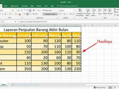Tabel Excel